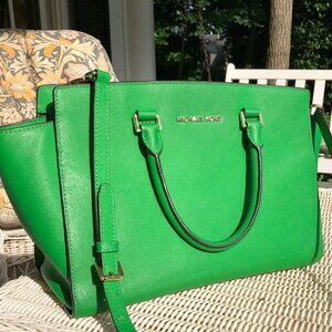 Green Michael Kors bag